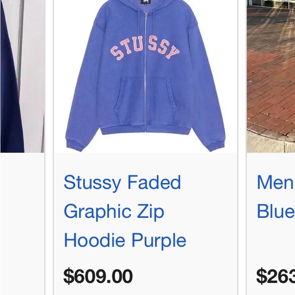 STUSSY Faded Graphic Zip Hoodie - Picture 5 of 5
